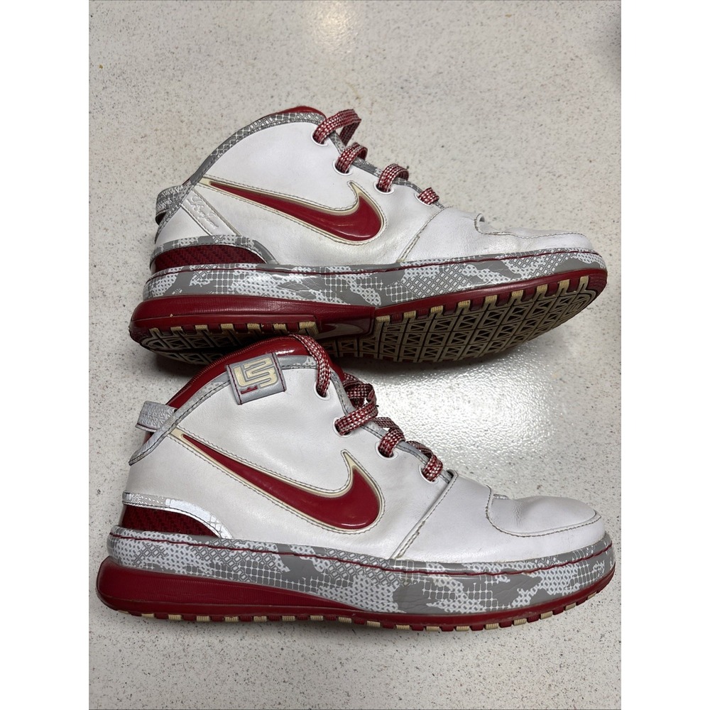 RARE Nike LeBron 6 Ohio State Buckeyes Red White Size 7Y Kids (No Box)
